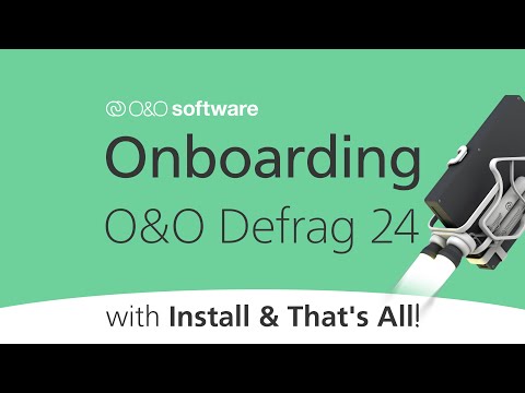 Getting started with O&amp;O Defrag 24